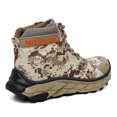 Bota Adventure Motoqueiro Areia Camuflada Caterpillar Reforçada