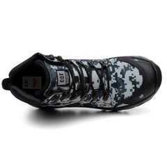 Bota Adventure Motoqueiro Cinza Camuflada Caterpillar Reforçada