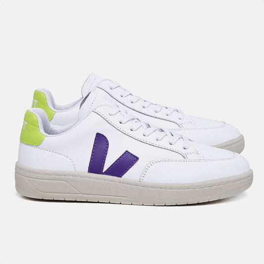 Tênis V-12 Leather White Purple Lime