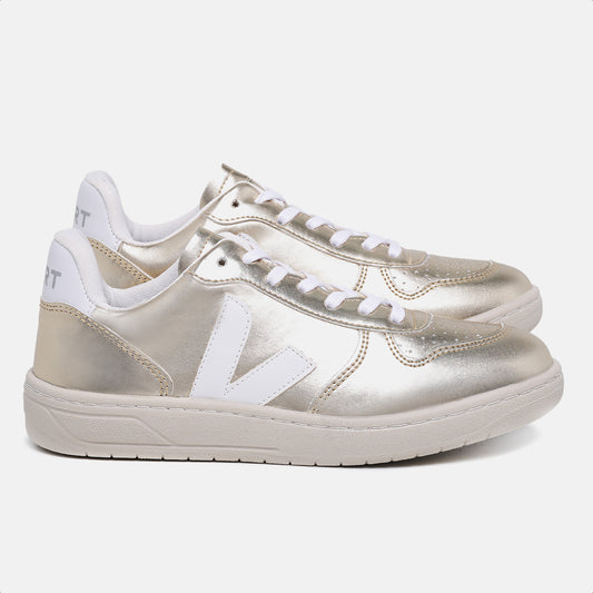 Tênis V-10 Leather Platine White