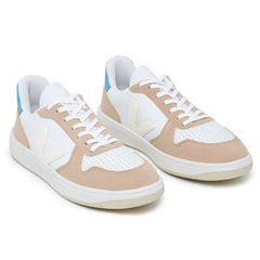 Tênis V-10 Leather White Paros Sahara