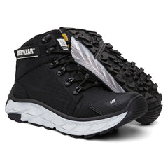 Bota Adventure Motoqueiro Preta Camuflada Caterpillar Reforçada