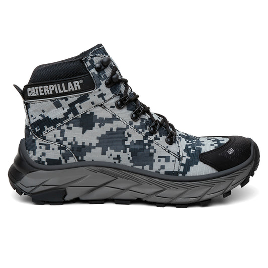 Bota Adventure Motoqueiro Cinza Camuflada Caterpillar Reforçada