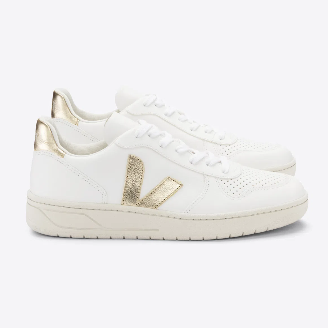 Tênis V-10 Leather White Platine