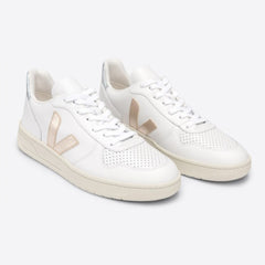 Tênis V-10 Leather White Platine Silver