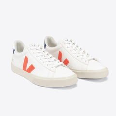 Tênis Campo Leather White Orange