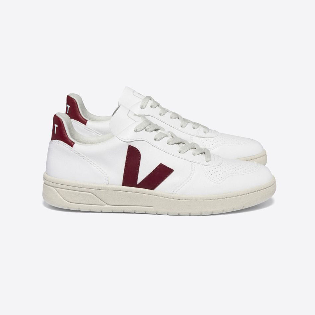 Tênis V-10 Leather White Marsala