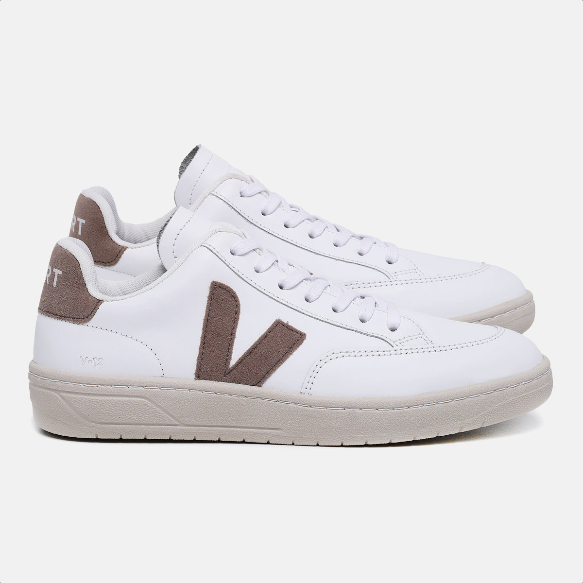 Tênis V-12 Leather White Camel