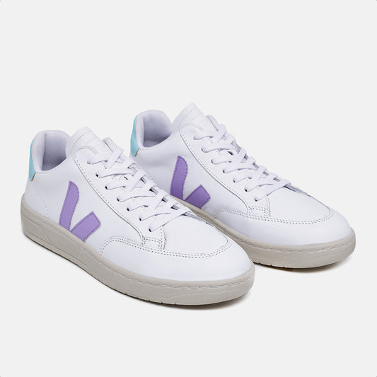 Tênis V-12 Leather White Acqua Lilac