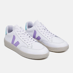 Tênis V-12 Leather White Acqua Lilac