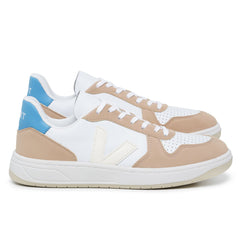 Tênis V-10 Leather White Paros Sahara