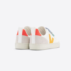 Tênis V-10 Leather Multico White Ouro