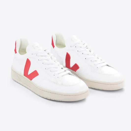 Tênis V-12 Leather White Pink